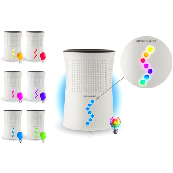 Páramentesítő, Berdsen BD-527, fehér, 700 ml tartály, 300 ml/nap, ultracsendes 34 dB, Peltier-technológia, LED világítás, energiatakarékos, 22,5 W