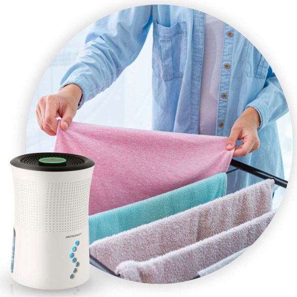 Páramentesítő, Berdsen BD-527, fehér, 700 ml tartály, 300 ml/nap, ultracsendes 34 dB, Peltier-technológia, LED világítás, energiatakarékos, 22,5 W