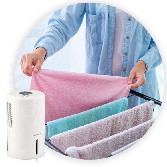 Páramentesítő, Berdsen BD-530, fehér, 2000 ml tartály, 750 ml/nap, ultracsendes 34 dB, Peltier-technológia, érintőpanel, időzítő, éjszakai mód, 60 W