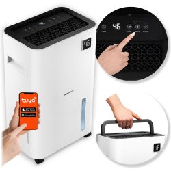   Páramentesítő, Berdsen BD-534, fehér, 2000 ml tartály, 20 l/24 h, kompresszoros, Wi‑Fi, Tuya alkalmazás, érintőpanel, higrosztát, időzítő, gyerekzár, 365 W