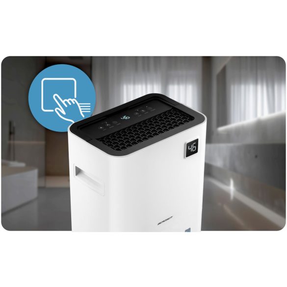 Páramentesítő, Berdsen BD-534, fehér, 2000 ml tartály, 20 l/24 h, kompresszoros, Wi‑Fi, Tuya alkalmazás, érintőpanel, higrosztát, időzítő, gyerekzár, 365 W