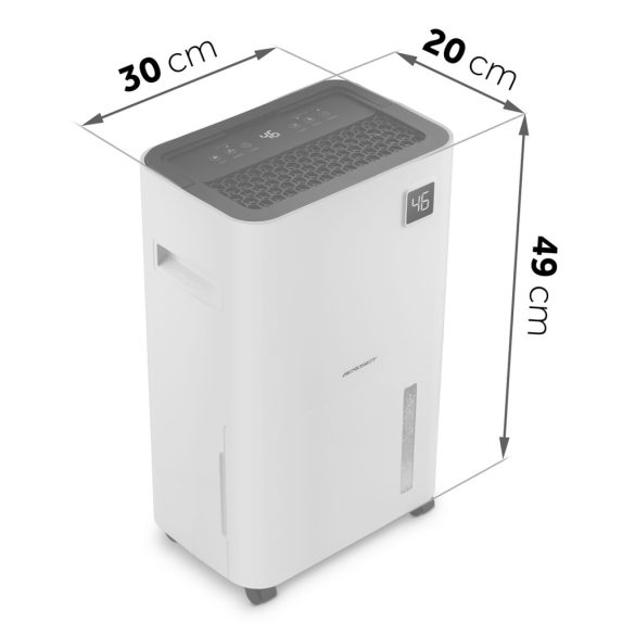 Páramentesítő, Berdsen BD-534, fehér, 2000 ml tartály, 20 l/24 h, kompresszoros, Wi‑Fi, Tuya alkalmazás, érintőpanel, higrosztát, időzítő, gyerekzár, 365 W