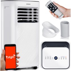   Mobil légkondicionáló, Berdsen, BD-582, fehér, 2600 W, 330 m3/óra, 31 × 31 × 69 cm, Wi-Fi okosvezérlés (Tuya Smart), hűt, párátlanít, ventilál, R290 hűtőközeg