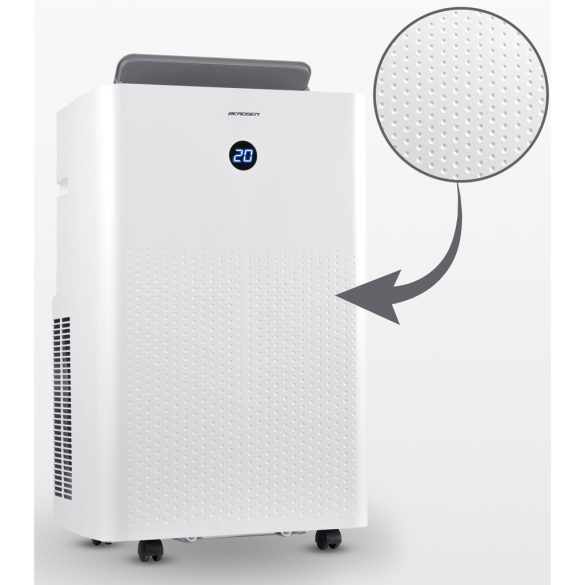 Mobil légkondicionáló, Berdsen, BD-584, fehér, 4100 W, 390 m3/óra, Wi-Fi okosvezérlés (Tuya Smart), hűt, párátlanít, ventilál, R290 hűtőközeg