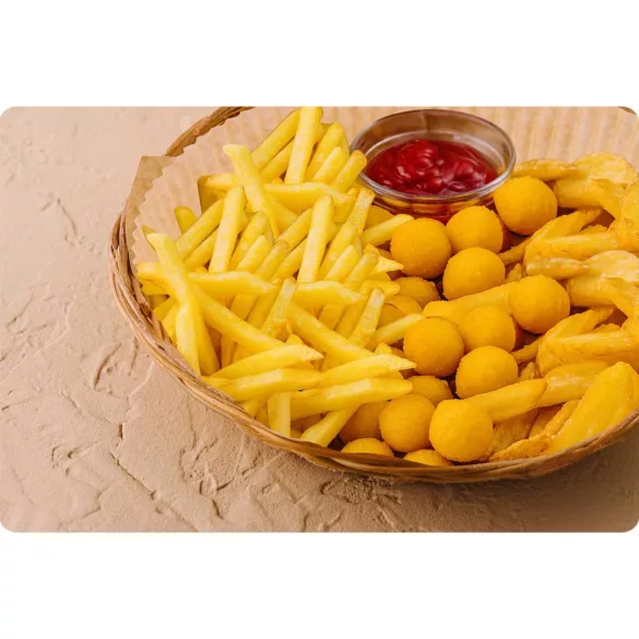 Sütőpapír Air Fryer forrólevegős sütőhöz, Berdsen, 16 cm, 20 db, natúr barna, hőálló kivitel, tapadásmentes, kör alakú