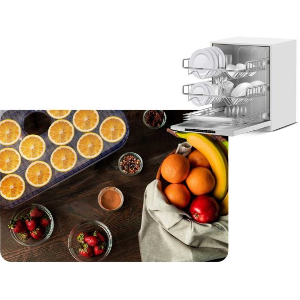 Konyhai aszaló, Berdsen BD-690, ezüst, elektromos, 400 W, 10 l, 5 szárítótálca, állítható hőmérséklet 35–70 °C, időzítő 1–24 óra, túlmelegedés elleni védelem