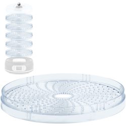   Konyhai aszaló tálca, Berdsen BD-691 elektromos konyhai aszalóhoz, átmérő: 27 cm, 1 db, könnyen tisztítható, nem tapadós felület