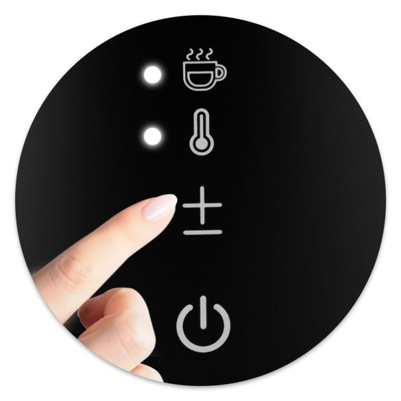 Vízforraló, Berdsen BD-709, 1700 ml, fekete, 1850-2200 W, duplafalú, érintőpaneles hőfokbeállítás, nem melegedő fogantyú, melegen tartás 2 óráig, 360°-os talp, hőmérővel