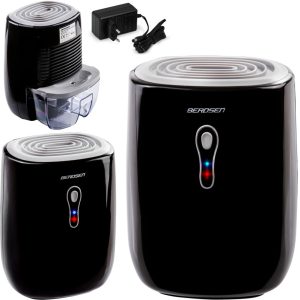 Páramentesítő, Berdsen BR-70B, fekete, 500 ml tartály, Peltier-technológia, ultracsendes 30 dB, vízszintjelző, energiatakarékos, 25 W