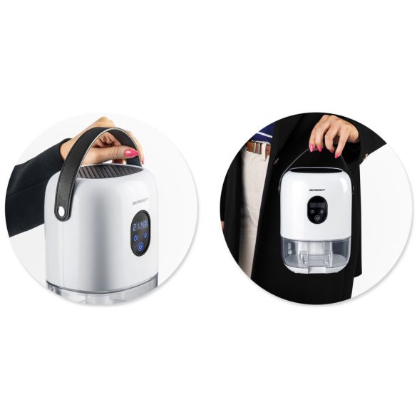 Páramentesítő, Berdsen BR-10B, fehér, 1000 ml tartály, ultra csendes 34 dB, Peltier-technológia, LED fény, éjszakai mód, 22,5 W