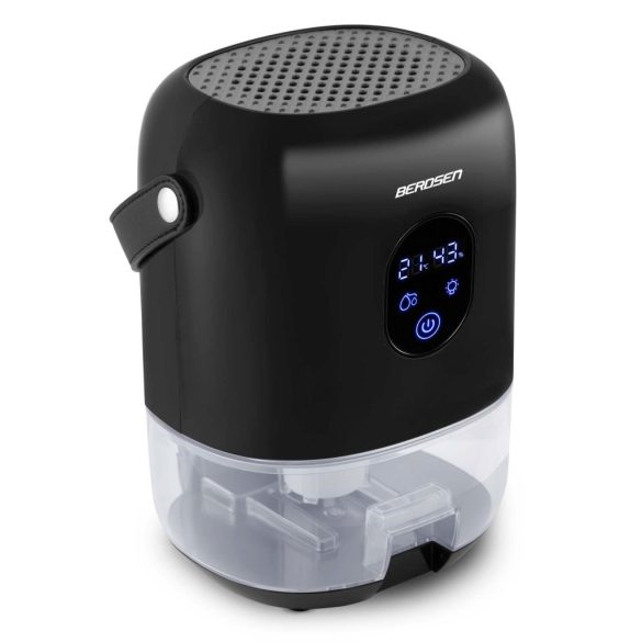 Páramentesítő, Berdsen BR-10B, fekete, 1000 ml tartály, ultra csendes 34 dB, Peltier-technológia, LED fény, éjszakai mód, 22,5 W