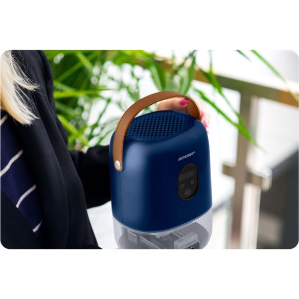 Páramentesítő, Berdsen BR-10B, sötétkék, 1000 ml tartály, ultra csendes 34 dB, Peltier-technológia, LED fény, éjszakai mód, 22,5 W