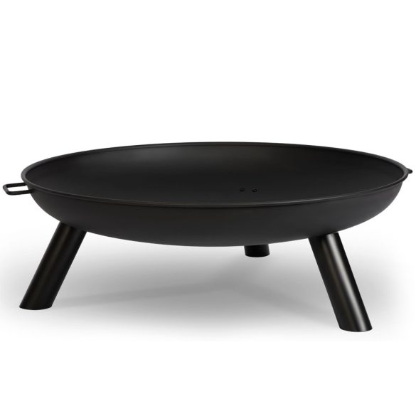 Kerti tűzrakó, Berdsen BD-882, fekete, átmérő: 80 cm, magasság: 27,5 cm, acél lemez, 42 cm piszkavas