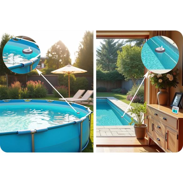 Időjárás állomás, Berdsen BD-913, fehér, vezeték nélküli, színes kijelző, akár 3 külső érzékelő, 60 m hatótáv, hőmérséklet, páratartalom, medence hőmérséklet