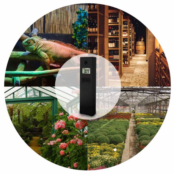 Időjárás állomás, Berdsen BD-914, fekete, vezeték nélküli, színes kijelző, külső érzékelő, 100 m hatótáv, hőmérséklet, páratartalom, légnyomás, ébresztőóra, előrejelzés, szélerősség, csapadékmérés