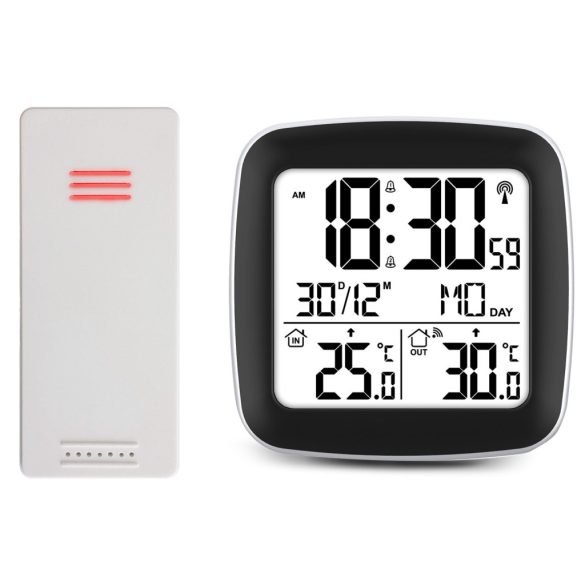 Időjárás állomás külső érzékelő, Berdsen BD-921, fehér, vezeték nélküli, 433,92 MHz, 60 m hatótáv, elemes (2 × AAA, nem tartozék), kompatibilis: Berdsen BD-903