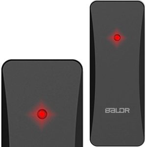 Időjárás állomás külső érzékelő, BALDR, fekete, vezeték nélküli, 433,92 MHz, 60 m hatótáv, elemes (2 × AA, nem tartozék), kompatibilis: Berdsen BD-910/BD-907/BD-908/BD-909/BD-906