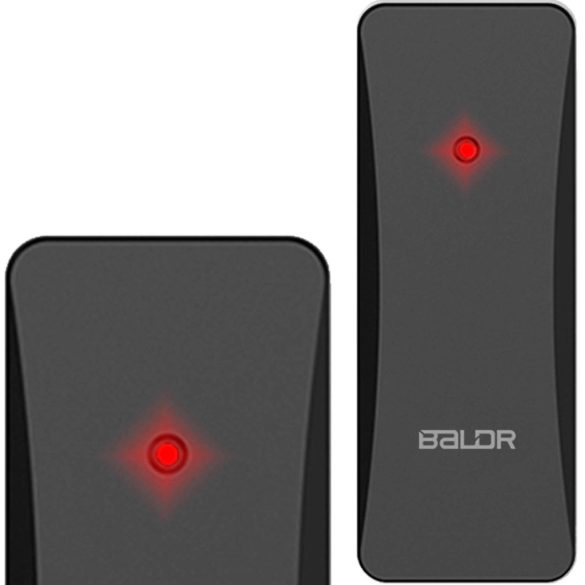 Időjárás állomás külső érzékelő, BALDR, fekete, vezeték nélküli, 433,92 MHz, 60 m hatótáv, elemes (2 × AA, nem tartozék), kompatibilis: Berdsen BD-910/BD-907/BD-908/BD-909/BD-906