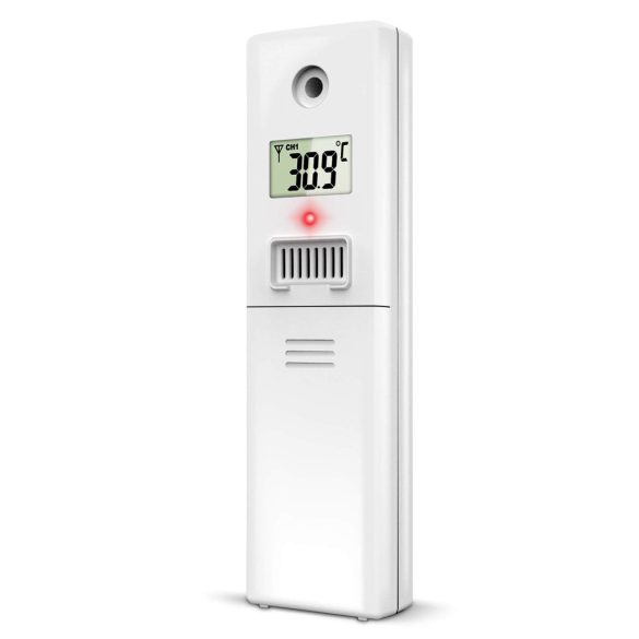 Időjárás állomás külső érzékelő, Berdsen, fehér, vezeték nélküli, 433,92 MHz, 100 m hatótáv, elemes (2 x AAA, nem tartozék), kompatibilis: Berdsen BD-905