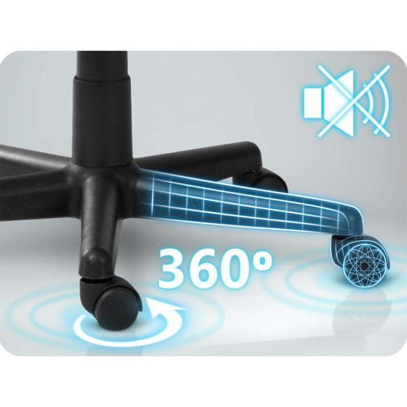 Irodai szék, Sofotel, sötétbarna, 115-125 cm, állítható, gázliftes magasságállítás, gumírozott kerekek, fejtámlás, 120 kg teherbírás