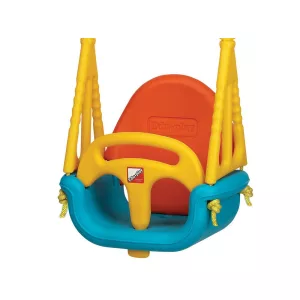 Gyerek hinta, Ricokids, kék/narancssárga/sárga, kötélmagasság: 130-160 cm, átalakítható, teherbírás: 30 kg, téglalap alakú