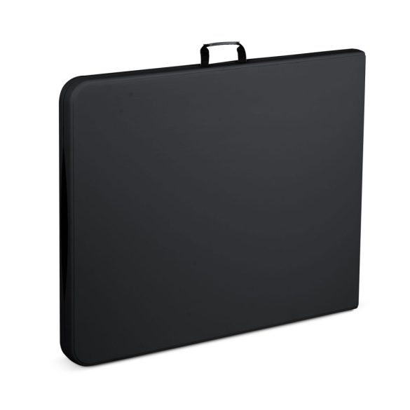 Kerti asztal, Plonos, fekete, 244 cm, acél keret, HDPE műanyag felület, összecsukható