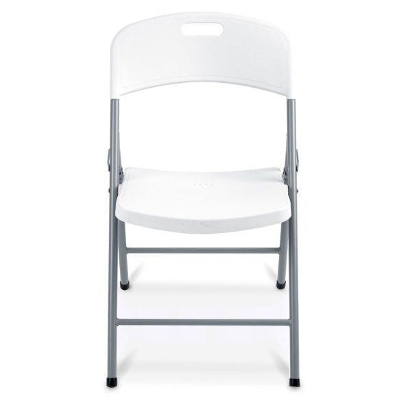 Kerti szék, Plonos Sofotel PL-404, fehér, acél keret, PE, összecsukható, 200 kg teherbírás, 2 db-os szett