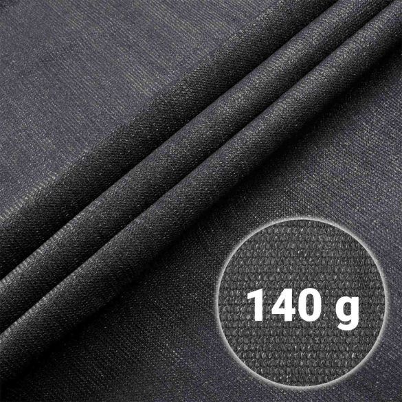 Árnyékoló háló medence fölé, kerítésre, Plonos 454210, 1,5 x 25 m, szürke, 90% árnyékolás, HDPE, UV-álló, időjárásálló, 140 g/m2, 50 db rögzítő klipsz