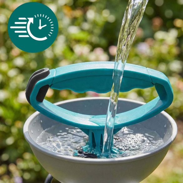 Kézi permetező, Plonos PL-605, fehér/türkiz, 5 l, nyomásos kialakítás, állítható fúvóka, PE tartály