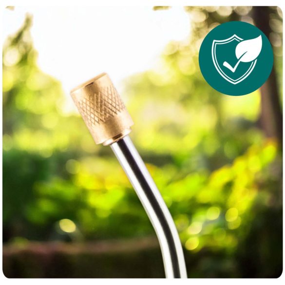 Kézi permetező, Plonos PL-605, fehér/zöld, 8 l, nyomásos kialakítás, állítható fúvóka, PE tartály