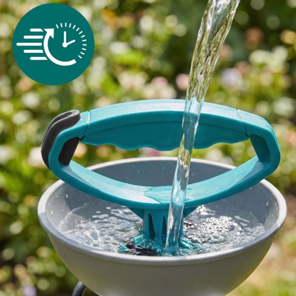 Kézi permetező, Plonos PL-605, fehér/türkiz, 8 l, nyomásos kialakítás, állítható fúvóka, PE tartály