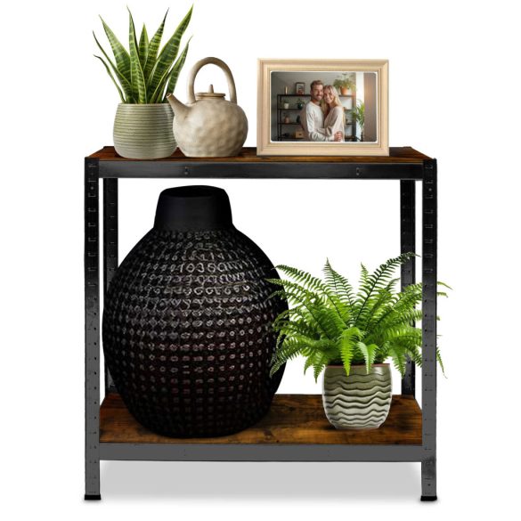 Műhelypolc, Humberg HR-852, fekete, faerezetű polcok, 180 × 90 × 40 cm, 5 polcos, acél, MDF polclapok, állítható polcmagasság, teherbírás: 175 kg/polc