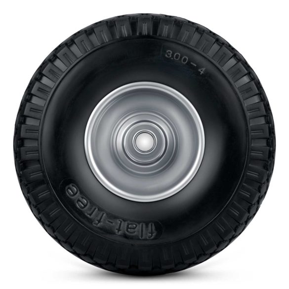 Talicskakerék, Humberg, fekete, 3.00-4 méret, 26 cm átmérő, 7,5 cm szélesség, 1,6 cm tengelyfurat, poliuretán hab, golyóscsapágyas