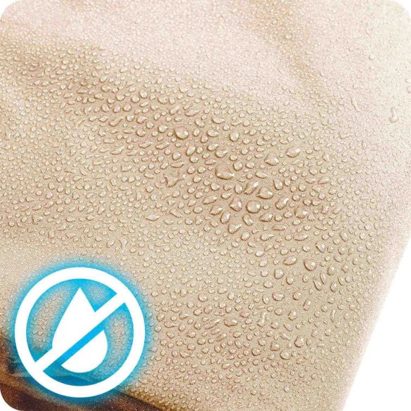 Napvitorla, Plonos PL-885, bézs, 400 x 300 cm, téglalap alakú, UV-álló, vízlepergető, polietilén 180 g/m2, 4 rögzítőkötéllel