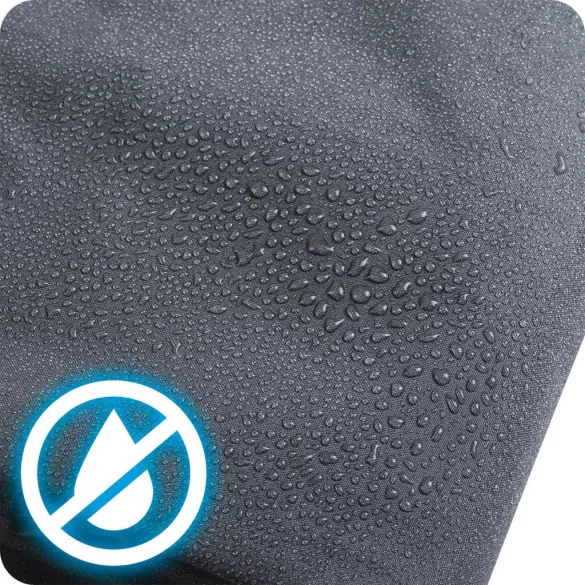 Napvitorla, Plonos PL-886, szürke, 400 x 400 x 400 cm, háromszög alakú, vízálló, UV-álló, polietilén , 180 g/m2, 3 db rögzítőkötéllel