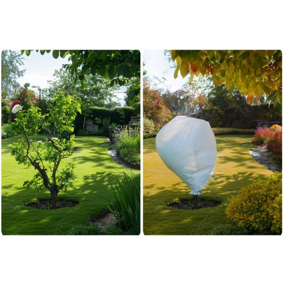 Talajtakaró agrotextília, Plonos, 1,6 x 1 m, fehér, nem szőtt, 50 g/m2, szélálló, fagyálló, UV-védelem