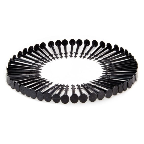 Talajtakaró geotextília, Plonos, 1,6 x 50 m, fekete, nem szőtt, 90 g/m2, tekercs, 100 db rögzítő tüskével, 3% UV-védelem