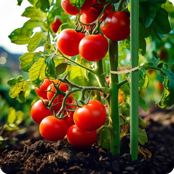 Növénytámasz, Plonos PL-940, zöld, magasság: 180 cm, átmérő: 1,1 cm, rozsdamentes acélmagos, PE bevonat, hegyes végű, 10 db-os csomag