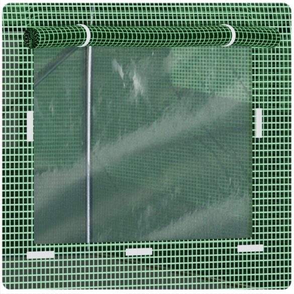 Fóliasátor cserefólia, Plonos 4973-F, zöld, 250 x 400 x 200 cm, bejárható, 10 m2, UV4 védelem, 140 g/m2 PE fólia, 8 ablak, szúnyoghálóval, 2 cipzáras bejárat