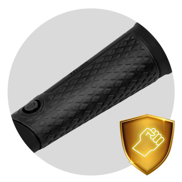 Fémdetektor, Cobra Tector CT-1077, fekete, 24,2 x 3,7 cm, IPX8 vízálló, 3 riasztási mód, beépített LED lámpa, 360° érzékelés, automatikus hangolás, elemes (1 db 9V)