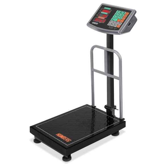Elektronikus ipari mérleg, Humberg MH-191, fekete, 50 g pontosság, teherbírás: 150 kg