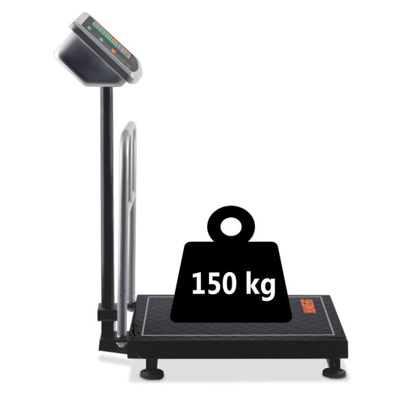 Elektronikus ipari mérleg, Humberg MH-191, fekete, 50 g pontosság, teherbírás: 150 kg