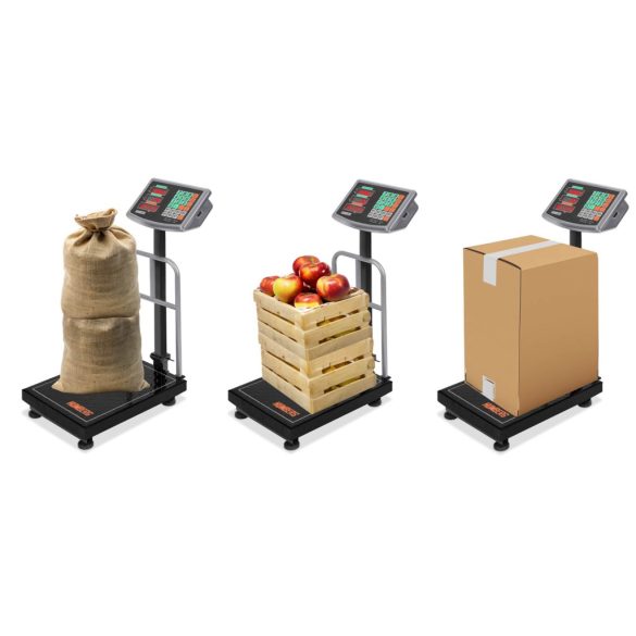 Elektronikus ipari mérleg, Humberg MH-191, fekete, 50 g pontosság, teherbírás: 150 kg