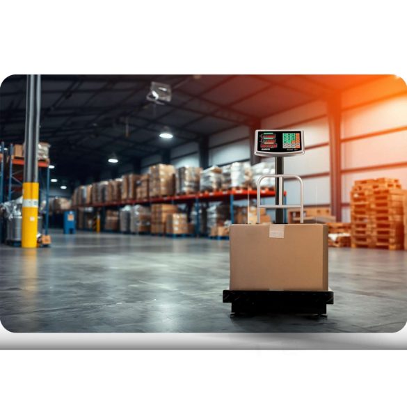 Elektronikus ipari mérleg, Humberg MH-191, fekete, 50 g pontosság, teherbírás: 150 kg