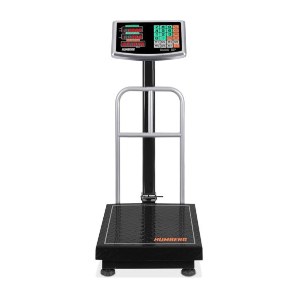 Elektronikus ipari mérleg, Humberg MH-192, fekete, 50 g pontosság, teherbírás: 300 kg