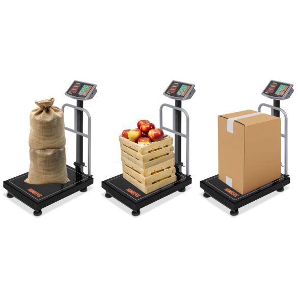 Elektronikus ipari mérleg, Humberg MH-192, fekete, 50 g pontosság, teherbírás: 300 kg