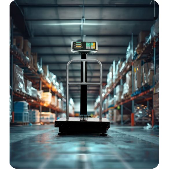 Elektronikus ipari mérleg, Humberg MH-192, fekete, 50 g pontosság, teherbírás: 300 kg