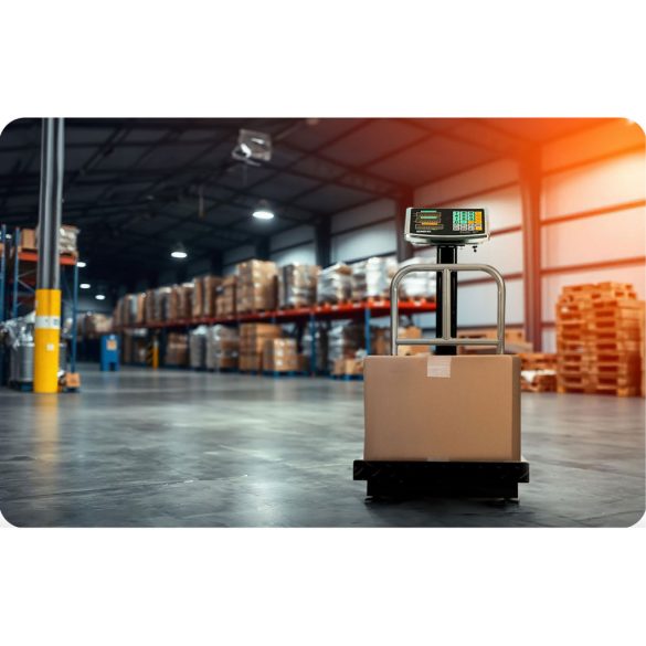 Elektronikus ipari mérleg, Humberg MH-192, fekete, 50 g pontosság, teherbírás: 300 kg