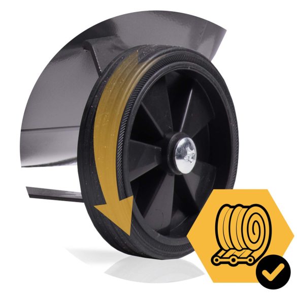 Kompresszor, Humberg HM-257, 100 l, 1,8 kW, elektromos, 8 bar, nyomásmérővel, kerekkel, 170 l/perc, olajos