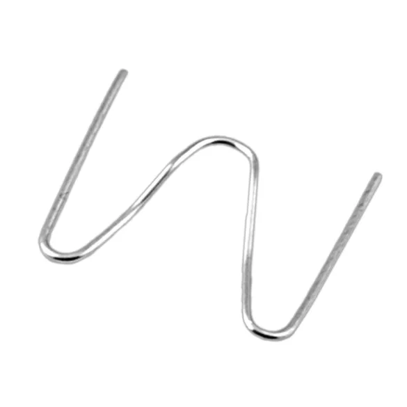 Műanyaghegesztő kapocs, Humberg, B típus, 100 db, hullámszélesség: 6 mm, univerzális, rozsdaálló fém